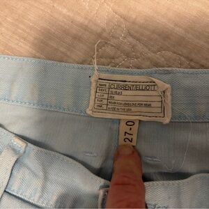 Current/Elliott Sky Blue Denim Shorts